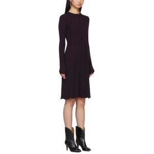 See By Chloe Ribbed Knit Long Sleeve Dress